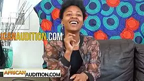 Hot big ass African teen gives head for main casting role