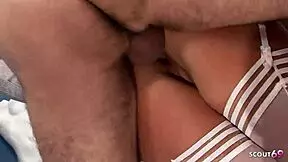 Curvy milf biggest natural tits seduces boss cheating anal dp rough sex white lingerie nylons stockings