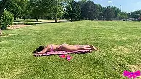 Pov Creep Gets Deepthroat Sloppy Suck from Spied Sunbathing Dakota Marr