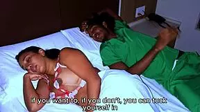 Young guy shares bed with busty latina milf leyne rodriguez ends in rough pounding