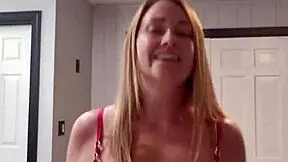 housewife teases strips slowly to horny music craving rough pounding