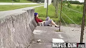 Jade Nile's bouncy teen tits bounce on cock in kitchen after pervy pickup hardcore anal pov