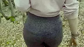 blonde teen begs roommate to stop hiking and creampie her tight pussy outdoors