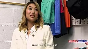 Humiliated as rich Asian brat Mina Luxx gets stripped and punished hard