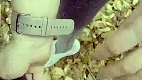 blonde teen begs roommate to stop hiking and creampie her tight pussy outdoors