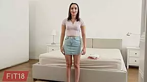 fit hungarian gymnast alice zaffyre casting creampie 😍 tight pussy pounded!