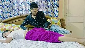 Indian web series shows mature desi bhabhi with young lover