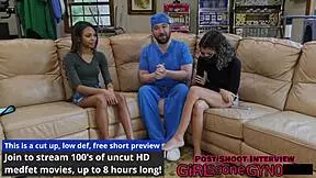 What secrets does tampa uni girl solana hide during her entrance anal fingering exam?