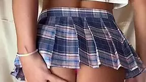 JAPANESE SHEMALE SCHOOLGIRL DILDOS HER TIGHT HOLE! 🍆🔥