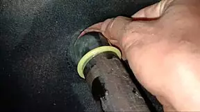 Wet pink pussy amateur takes triple anal pounding on street?