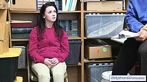 Feel the rage as officer rips teen shoplifter's clothes for brutal fuck