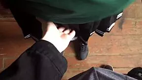 that mexican student soaks her panties with milk in creepy abandoned house