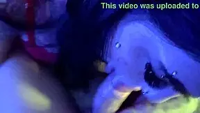 super hot lingerie teen gives monster cock blowjob with big tits bouncing 😍💦