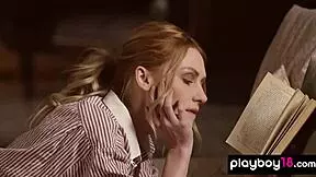 WOW, PETITE BLONDE GERDA RUBIA FLASHES TITS AND PUSSY NAKED!