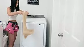 super horny lesbian straps on and pounds that young maid's tight ass hard