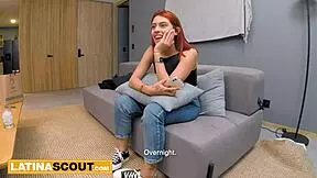 redhead 18yo latina got railed hard after lingerie shoot 😈🔥