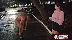 Agatha Mama Drenched Fucks Stranger Rain Help