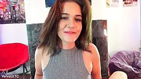 pretty amateur babe teases cock with hands and dirty talk intro