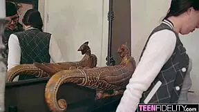 daisy's tight teen pussy craves every inch of that massive cock deep