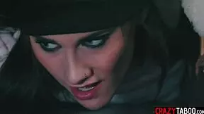 kendra james sneaks up on wet teen indica monroe and dives into her pussy licking