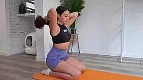 step sister yoga pants ripped off then hard monster cock pounds her big ass doggy pov tight pussy