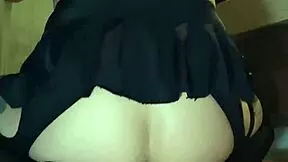 sissy PUTITA rides HUGE DILDO for wild GAPE training