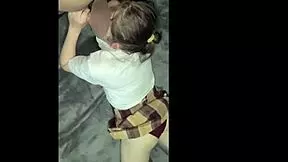 Ay papi!! 😩 College student slut caught watching porn by stepdad... first time anal creampie? 🔥🍑