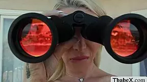 lucky construction dude scores with two horny shemale ts pounding away