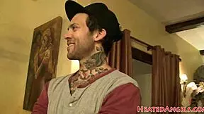 i'm obsessed with this cute petite goth babe's small pierced tits and tattoos during her alternative modeling session