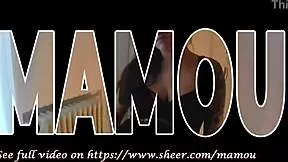 mamou avec livia rips clothes for striptease and deepthroat blowjob!