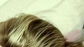 stepson rams big cock deep in sleeping blonde milf mommy's mouth