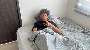 Little Stepsister Sneaks In And Catches Me Jerking To Her Pics Then Rides My Cock Cowgirl To Creampie