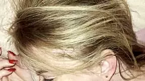 stepson rams big cock deep in sleeping blonde milf mommy's mouth