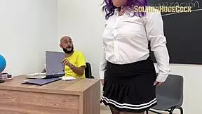 This naughty student seduces me for classroom sex to pass - Maggie Queen rides my cock wildly!