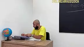 This naughty student seduces me for classroom sex to pass - Maggie Queen rides my cock wildly!