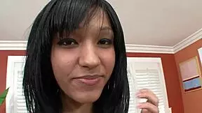 damn this petite 18+ latina's hairy cunt gets tongue fucked then swallows every drop