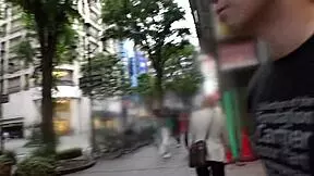 Beautiful Japanese Wife Massaged to Orgasm Licks Stranger Tongue Wild Creampie