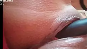 hey latina does that dildo stretch your wet pussy just right in bed?