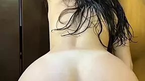 big ass college coed spreads fresh from shower ready for doggystyle ride?