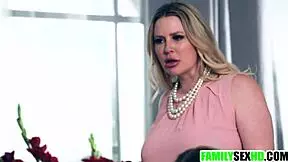 stepmom's teaching stepson and stepdaughter hot fucking lessons