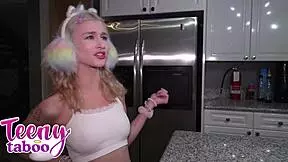 Emma Rosie Shares Bedtime Fuck with Stepdad Ends in Creampie Pussy