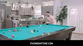 Freya von Doom plays pool as freeuse fuck toy