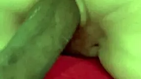 hey tiny teen got multiple bbc creampies for christmas riding old black cock pov