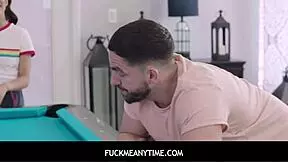 Freya von Doom plays pool as freeuse fuck toy