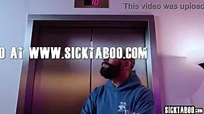 whoa liz jordan's wet petite body gets deepthroated and fucked hard in public elevator