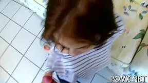 ever catch a barely legal teen 18+ sucking cock then missionary pounding her tight pussy