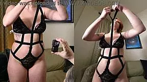 WOW! KAT STRUTS IN SEXY LINGERIE, TEASING HER CURVY BODY CLOSE-UP BEFORE BATHING FOR THE CAMERA!