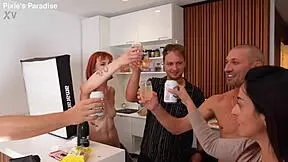 Pixie Pink and Maya Endure BTS Double Anal Squirt Orgy