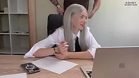 Tutor sneaks fuck with student mid-lesson 😏💦