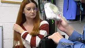 god i love watching this busty redhead glasses slut ride that mall cop dick so desperate